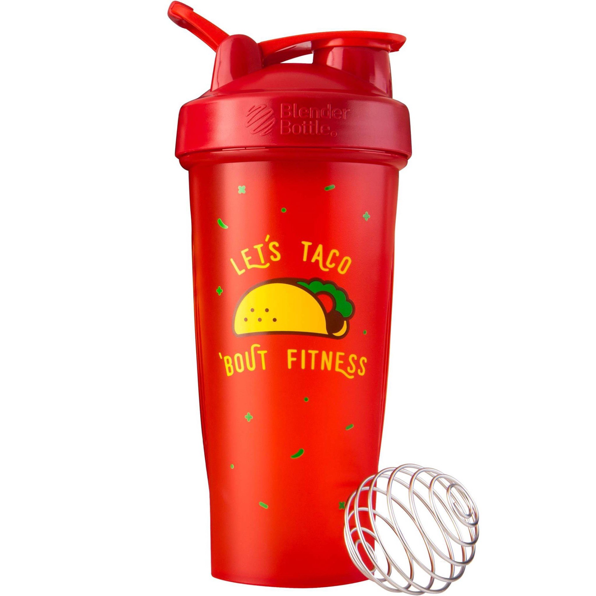 slide 1 of 1, Blender Bottle Let's Taco 'Bout Fitness Foodie Shaker, 28 oz