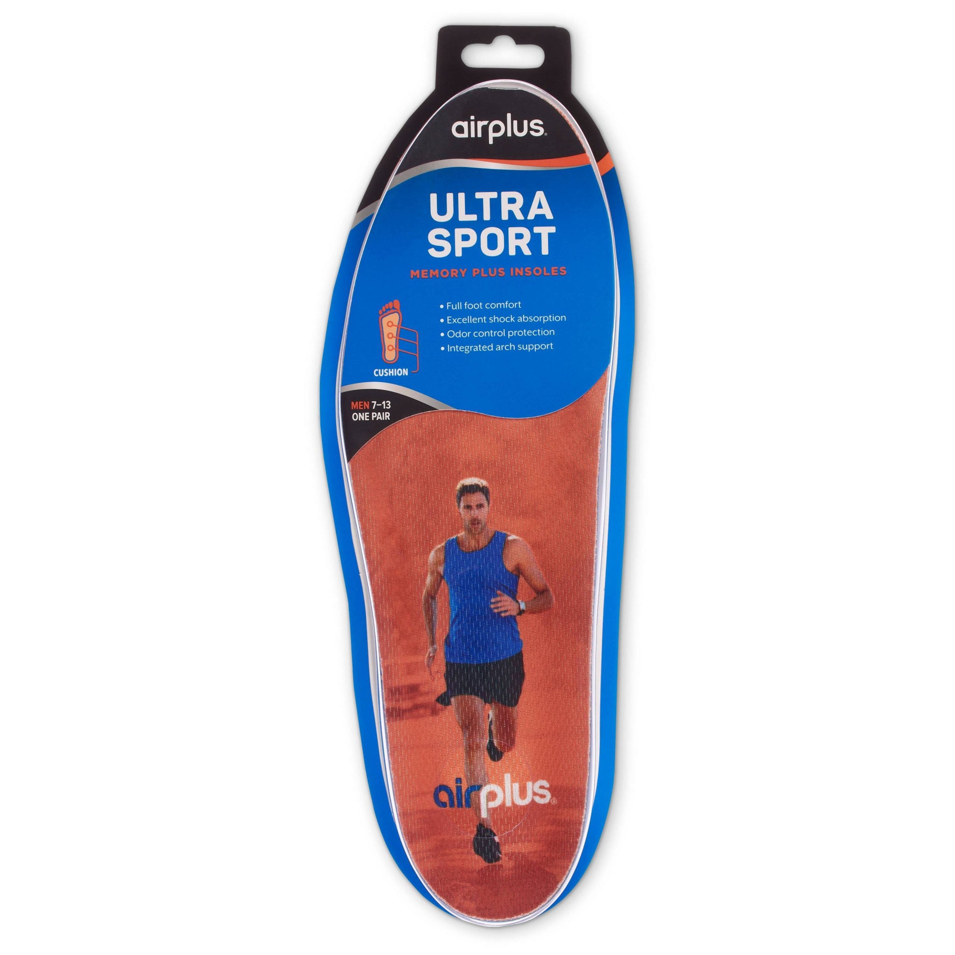 slide 1 of 2, Airplus Ultra Sport Insole Men's 7-13, 1 ct