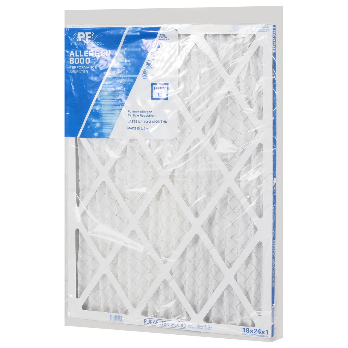 slide 4 of 9, Purafilter 2000 Performance Allergen 8000 Air Filter 1 ea, 1 ct