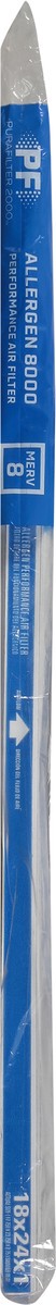 slide 8 of 9, Purafilter 2000 Performance Allergen 8000 Air Filter 1 ea, 1 ct