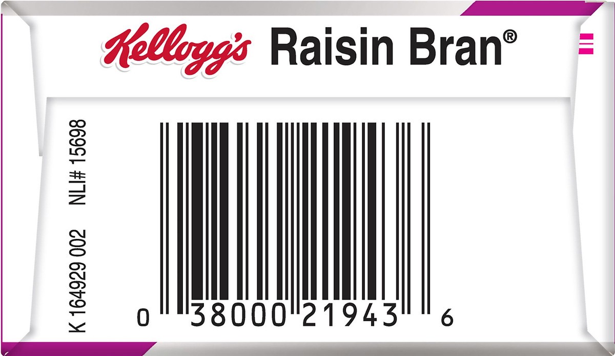 slide 7 of 7, Raisin Bran Kellogg's Raisin Bran Breakfast Cereal, High Fiber Cereal, Made with Real Fruit, Original, 1.52oz Box, 1 Box, 1.52 oz