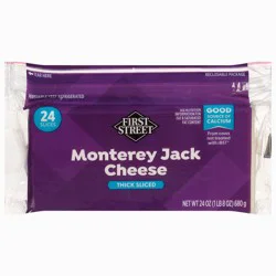 First Street Sliced Monterey Jack Cheese