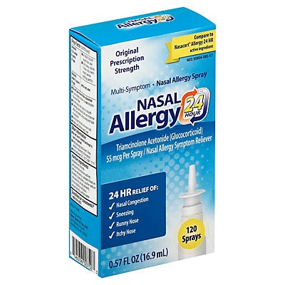 slide 1 of 1, Good Sense Nasal Allergy 24 Hour Spray, 0.57 oz