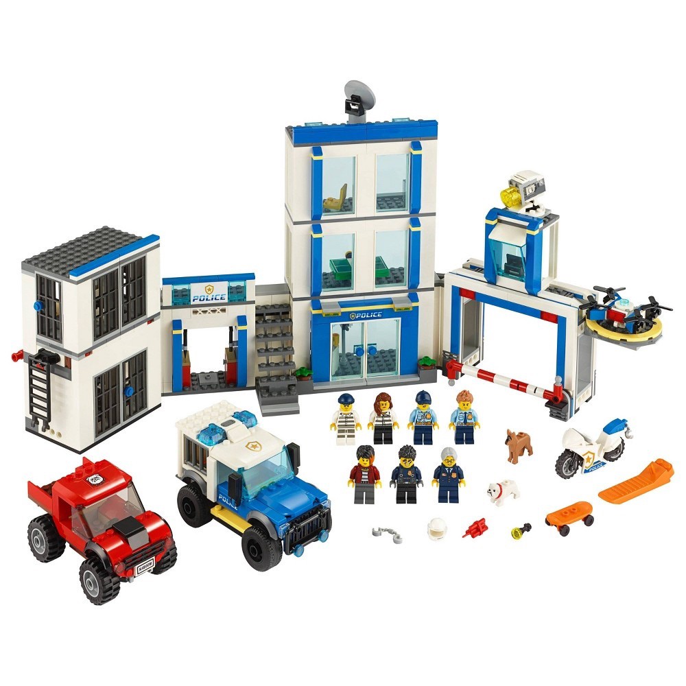 slide 2 of 7, LEGO City Police Station Fun Building Set for Kids 60246, 1 ct