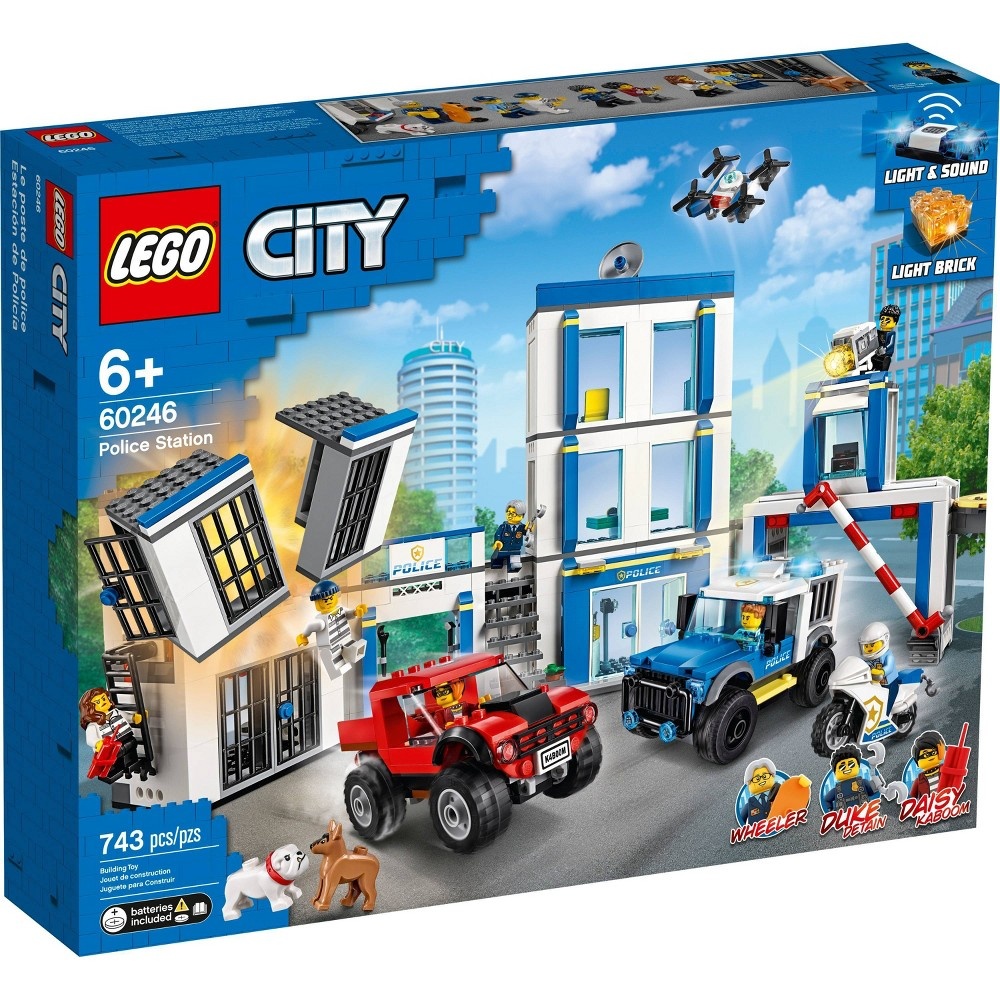 slide 3 of 7, LEGO City Police Station 60246 Fun Building Set for Kids, 1 ct