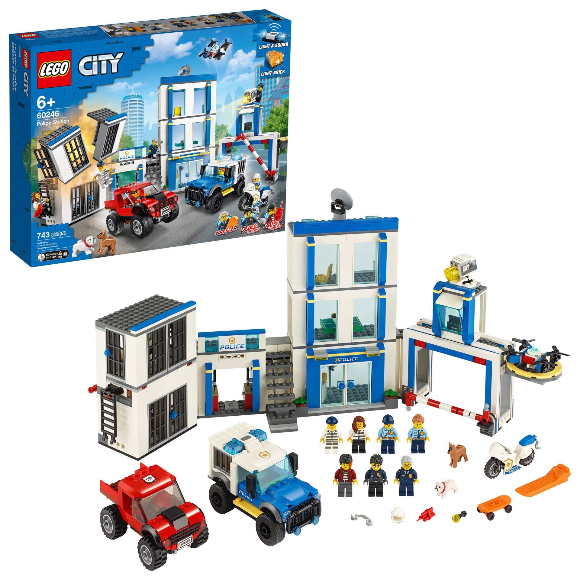 slide 1 of 7, LEGO City Police Station Fun Building Set for Kids 60246, 1 ct