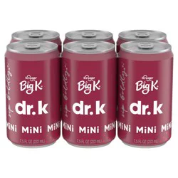 Kroger Big K Dr K Mini Cans - 6 ct; 7.5 fl oz