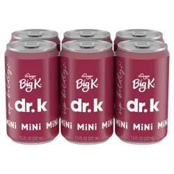 Kroger Big K Dr K Mini Cans - 6 ct; 7.5 fl oz