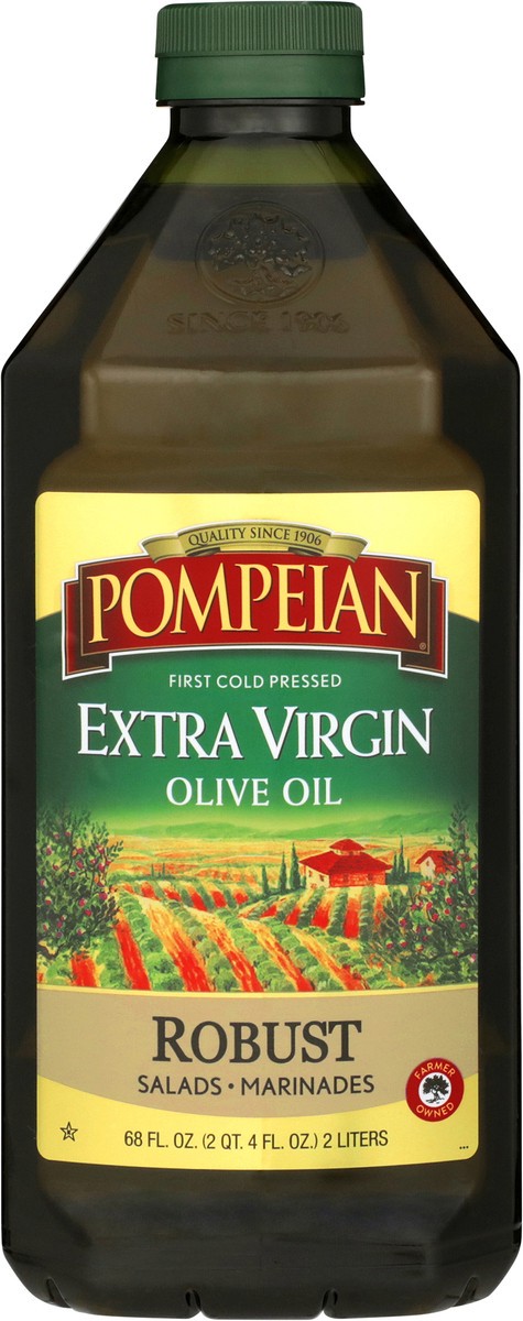 slide 6 of 9, Pompeian 68 oz Pompeian Robust Extra Virgin Olive Oil, 68 fl oz