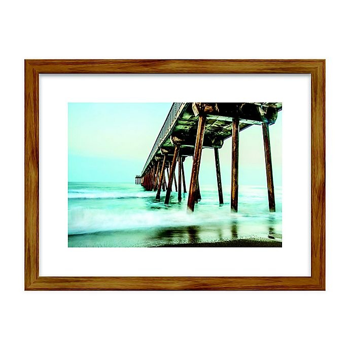 slide 1 of 1, Artissimo Designs Pier Framed Print Wall Art, 26 in x 20 in