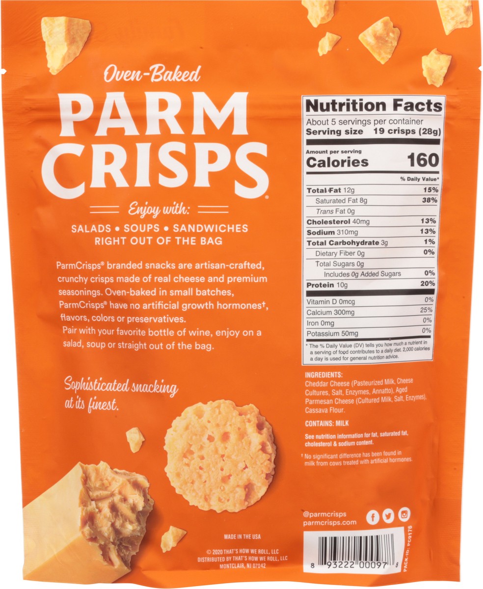 slide 9 of 11, Parm Crisps Cheddar Cheese Snacks 5 oz, 5 oz