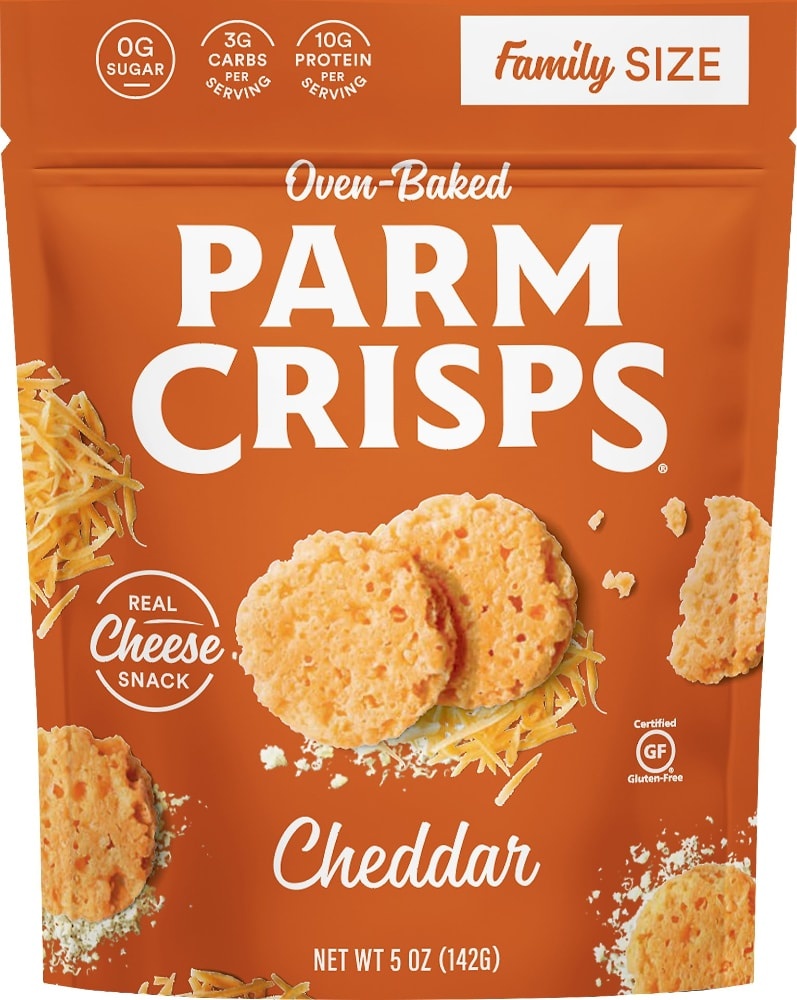 slide 1 of 1, Parmcrisps Oven Baked Cheddar Parmesan Crisps Snacks, 5 oz