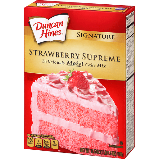Duncan Hines Signature Strawberry Supreme Cake Mix 16.5 oz Shipt
