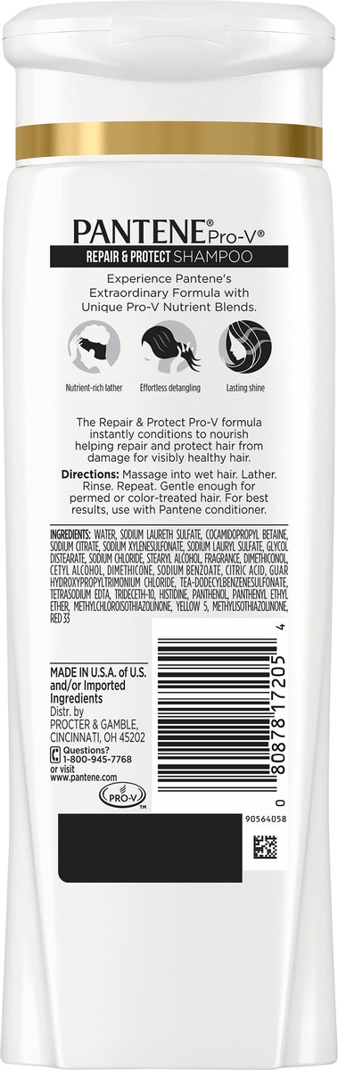 slide 3 of 3, Pantene Pro-V Repair & Protect Shampoo 12.6 fl oz Bottle, 12.6 fl oz