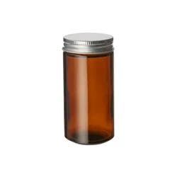 Kamenstein Amber Jar Ridge Metat Cap - 3 oz