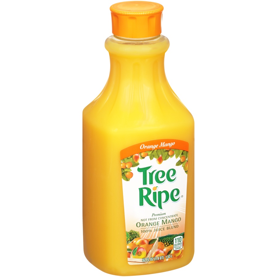 slide 2 of 8, Tropicana Tree Ripe Oj Mango Blend, 52 oz