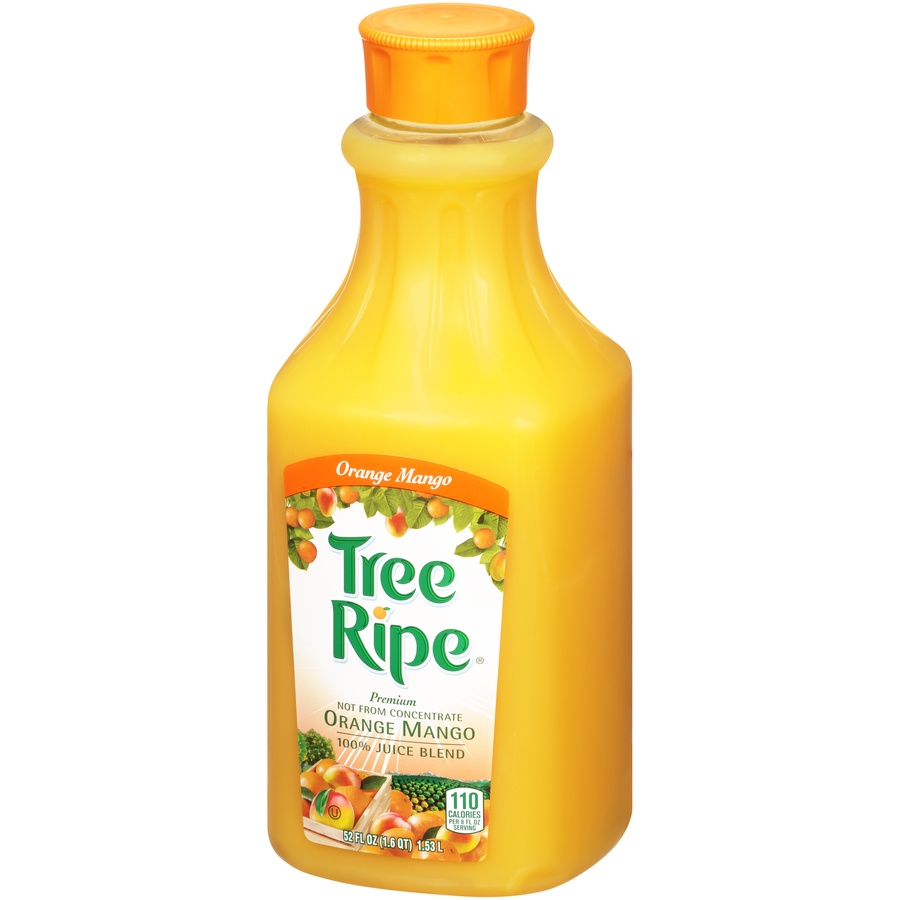 slide 3 of 8, Tropicana Tree Ripe Oj Mango Blend, 52 oz