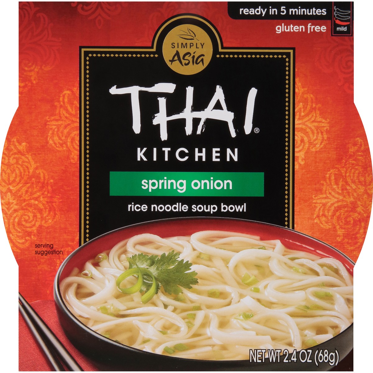 slide 2 of 10, Thai Kitchen Gluten Free Spring Onion Rice Noodle Soup Bowl, 2.4 oz, 2.4 oz