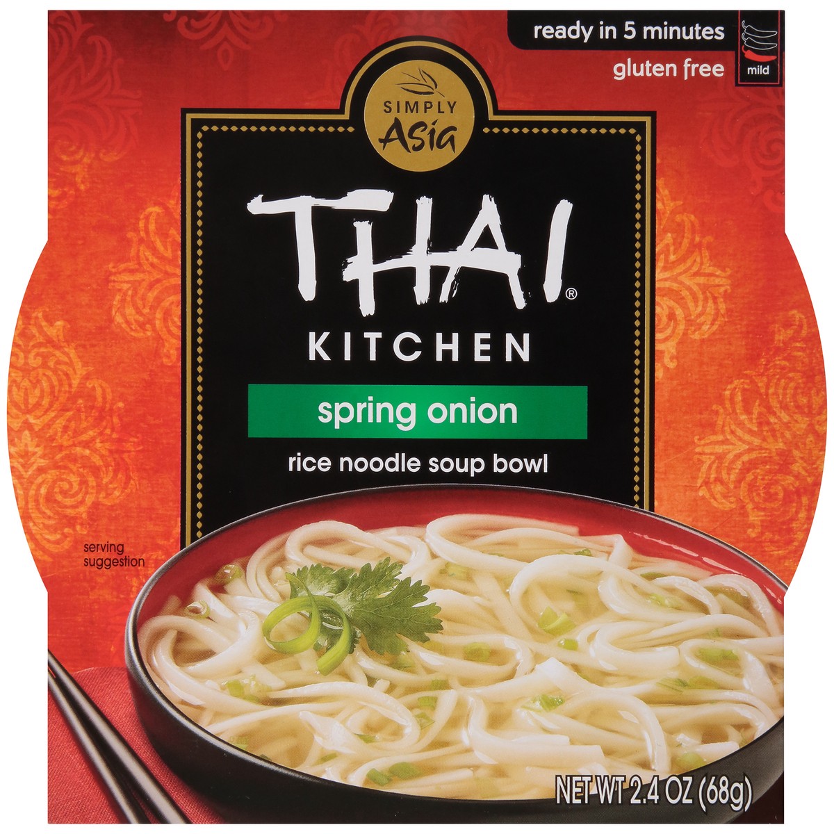 slide 4 of 10, Thai Kitchen Gluten Free Spring Onion Rice Noodle Soup Bowl, 2.4 oz, 2.4 oz