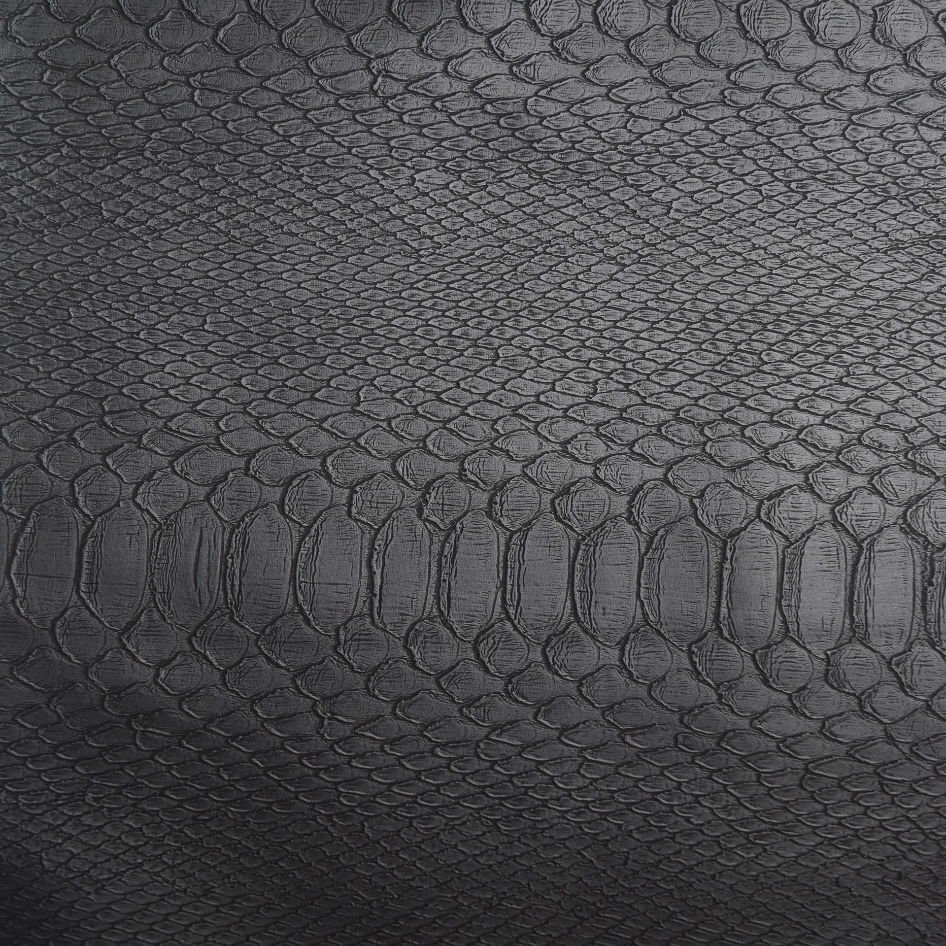 slide 2 of 3, Feldman Black Reptile Faux Leather, 54 in