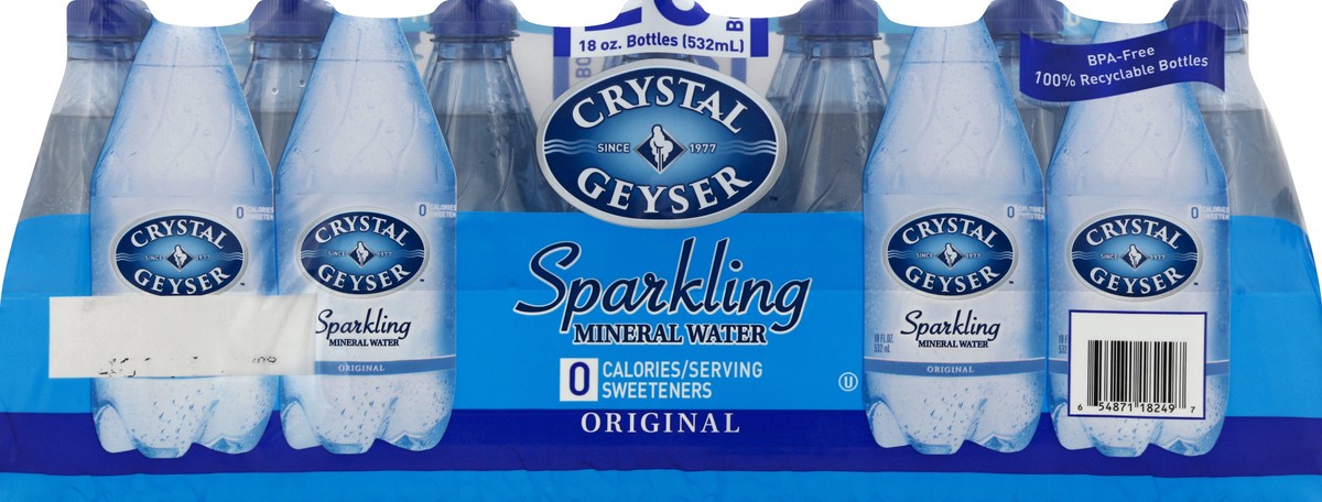 slide 5 of 6, Crystal Geyser Sparkling Mineral Water 28 ea, 28 ct