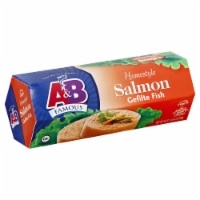 slide 1 of 1, A&B Famous Ab Famous Homestyle Salmon Gefilte Fish, 22 oz