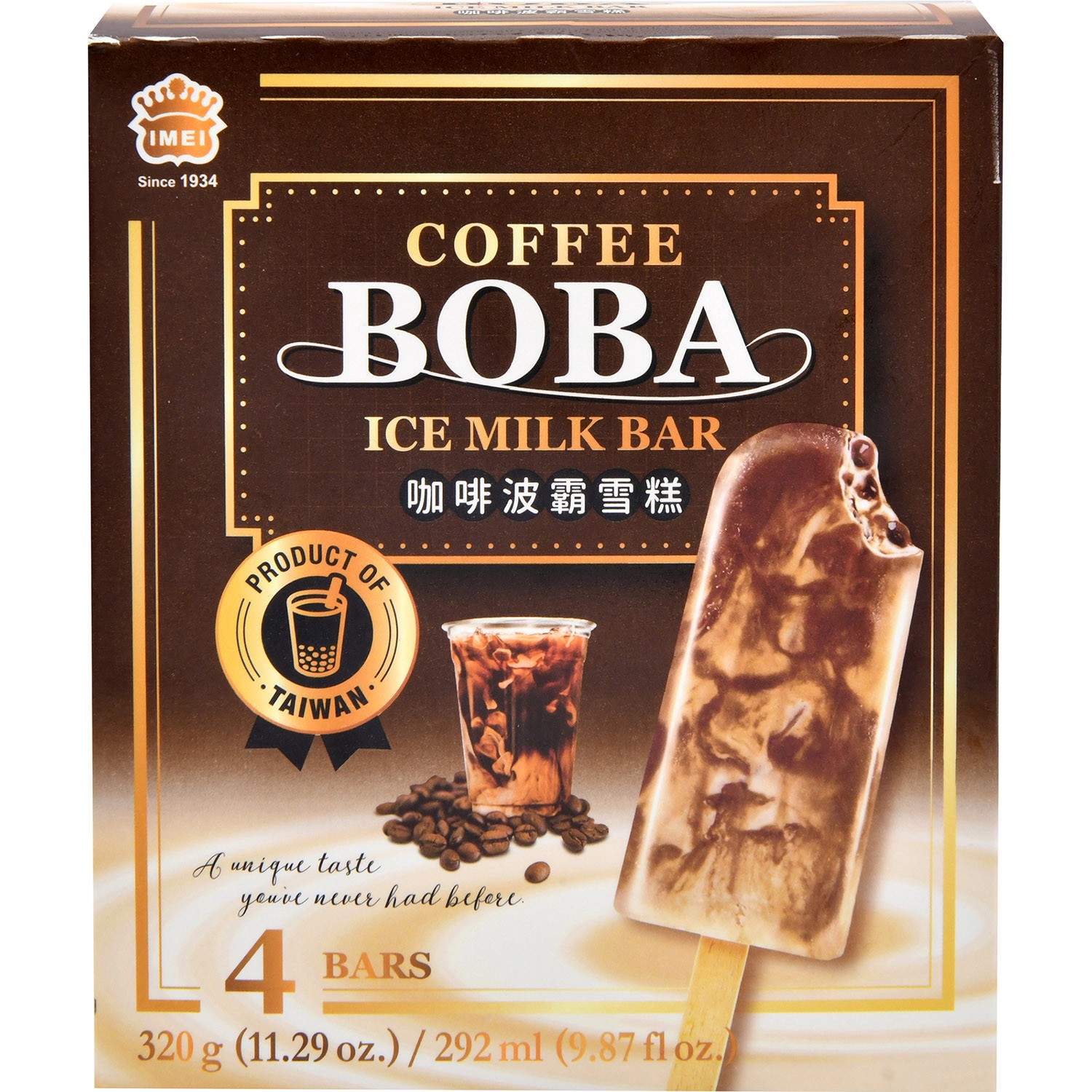 slide 1 of 1, I Mei Ice Bar Coffee Boba, 11.29 oz