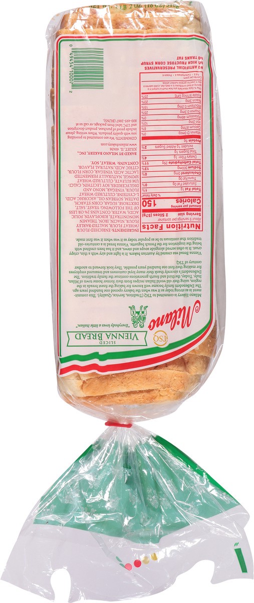 slide 10 of 13, Milano Sliced Vienna Bread 1 lb, 1 lb