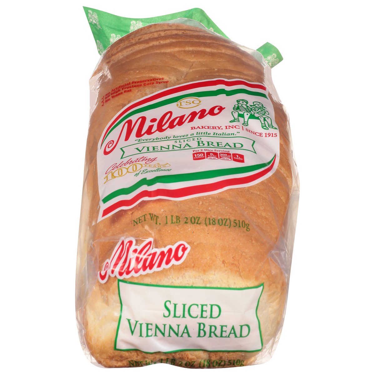 slide 1 of 13, Milano Sliced Vienna Bread 1 lb, 1 lb