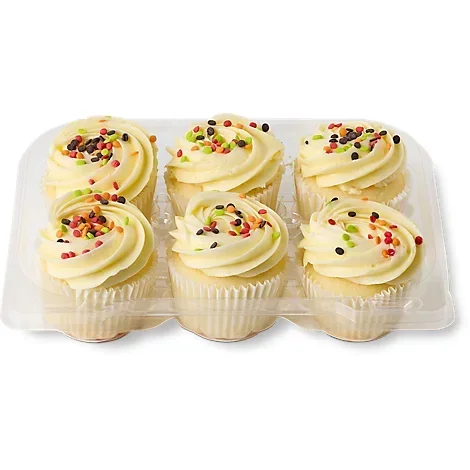 slide 1 of 1, Pumpkin Cream Cheese Cupcakes 6 Count - Each, 1 ct
