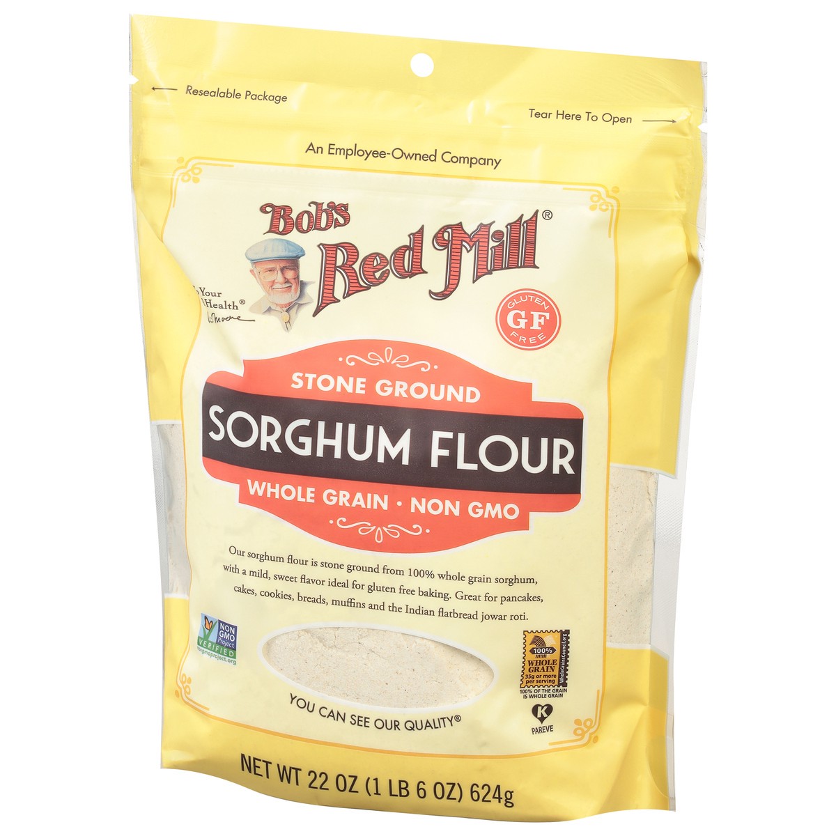 slide 6 of 9, Bob's Red Mill Sorghum Flour, 22 oz