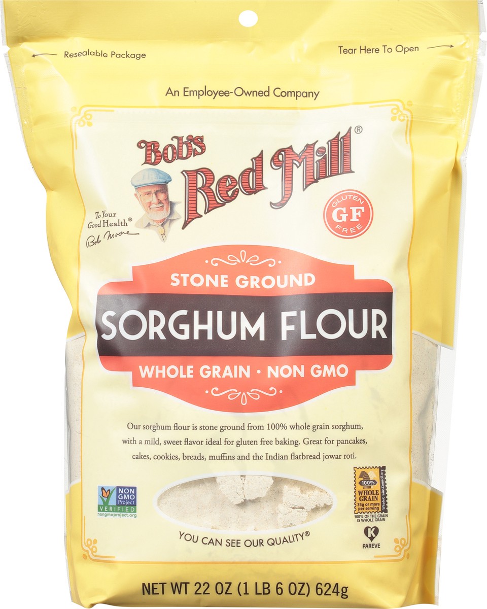 slide 4 of 9, Bob's Red Mill Sorghum Flour, 22 oz