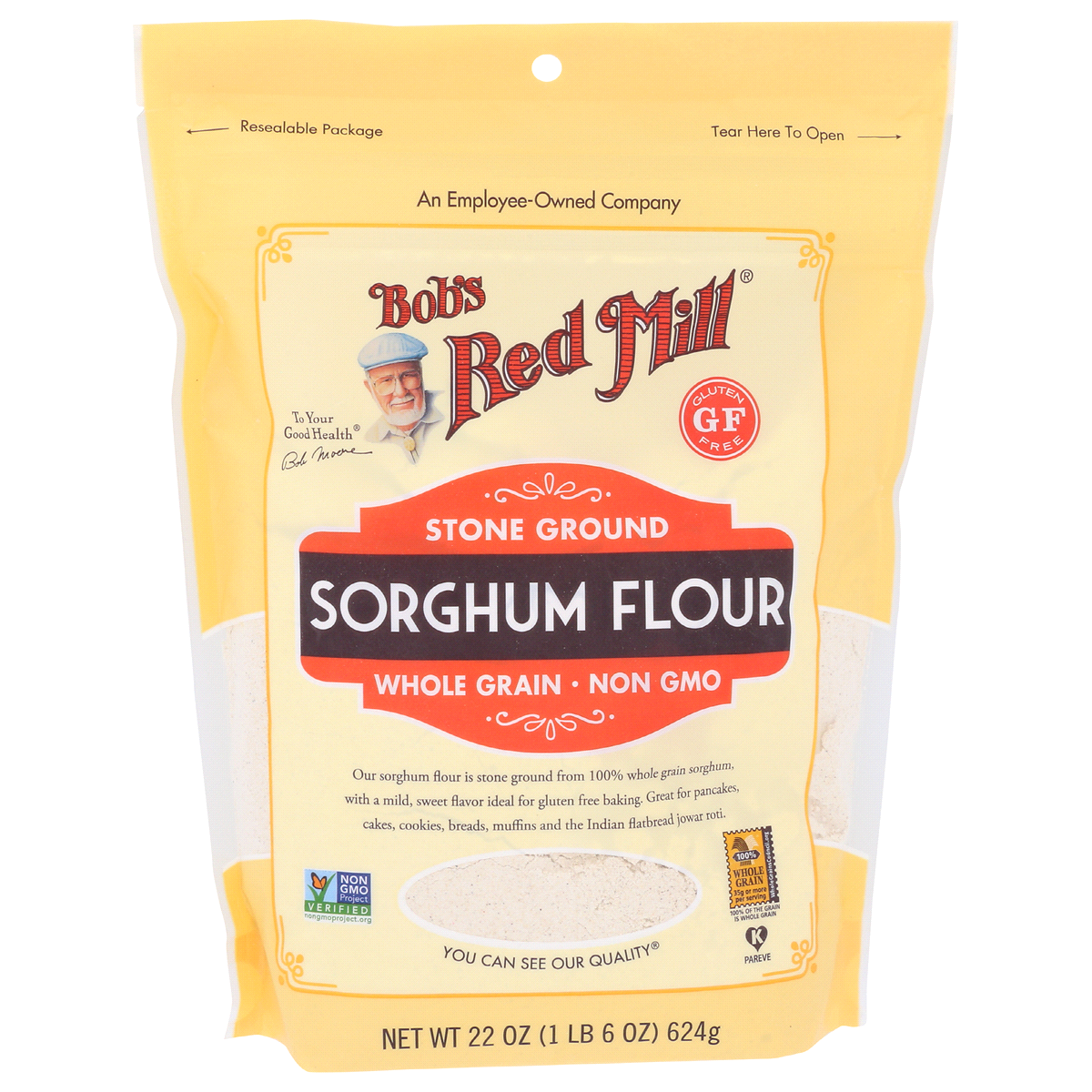 slide 1 of 1, Bob's Red Mill Sorghum Flour, 22 oz