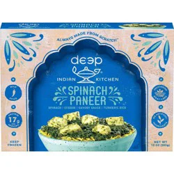 Deep Indian Kitchen Spinach Paneer, Mild Spice, 10 oz