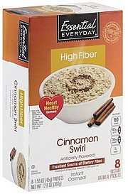 slide 1 of 1, Essential Everyday Cinnamon Swirl Instant Oatmeal 8Pk, 12.6 oz