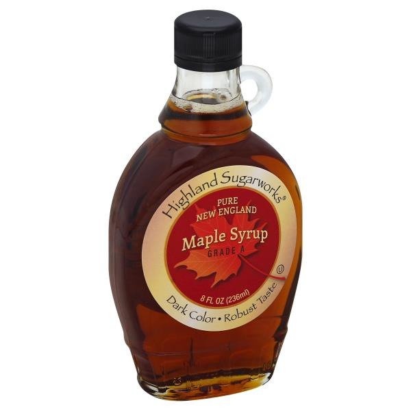 slide 1 of 1, Highland Sugarworks Maple Syrup, Pure New England, Dark Color, 8 oz