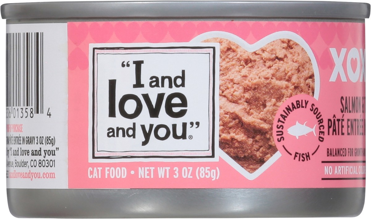 slide 4 of 9, I and Love and You Grain Free Salmon & Tuna Cat Food 3 oz, 3 oz