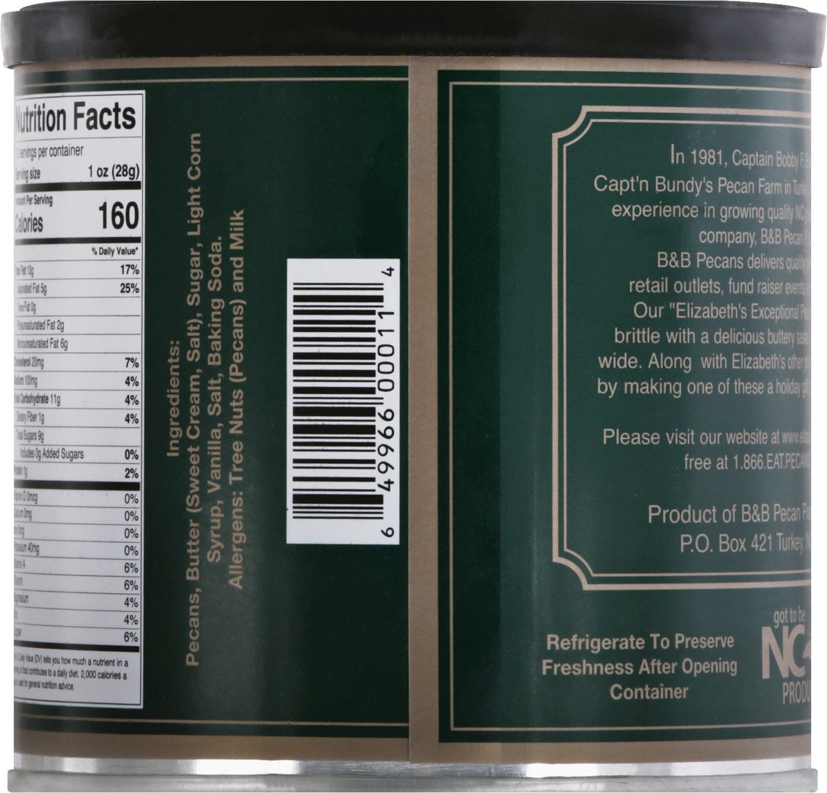 slide 5 of 9, Elizabeths Exceptional Pecan Brittle 10 oz, 10 oz