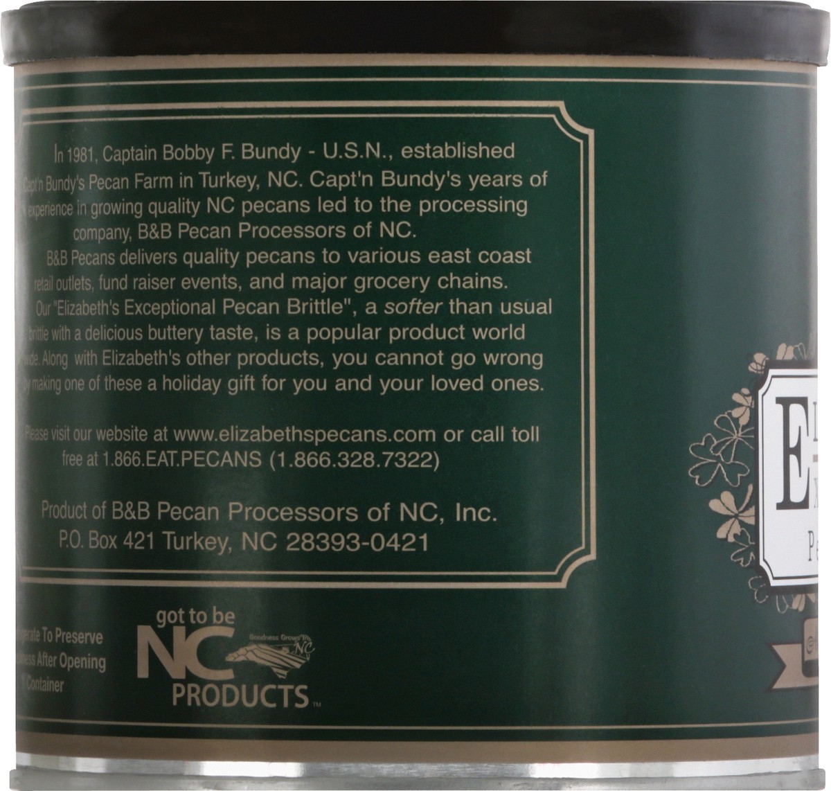 slide 6 of 9, Elizabeths Exceptional Pecan Brittle 10 oz, 10 oz