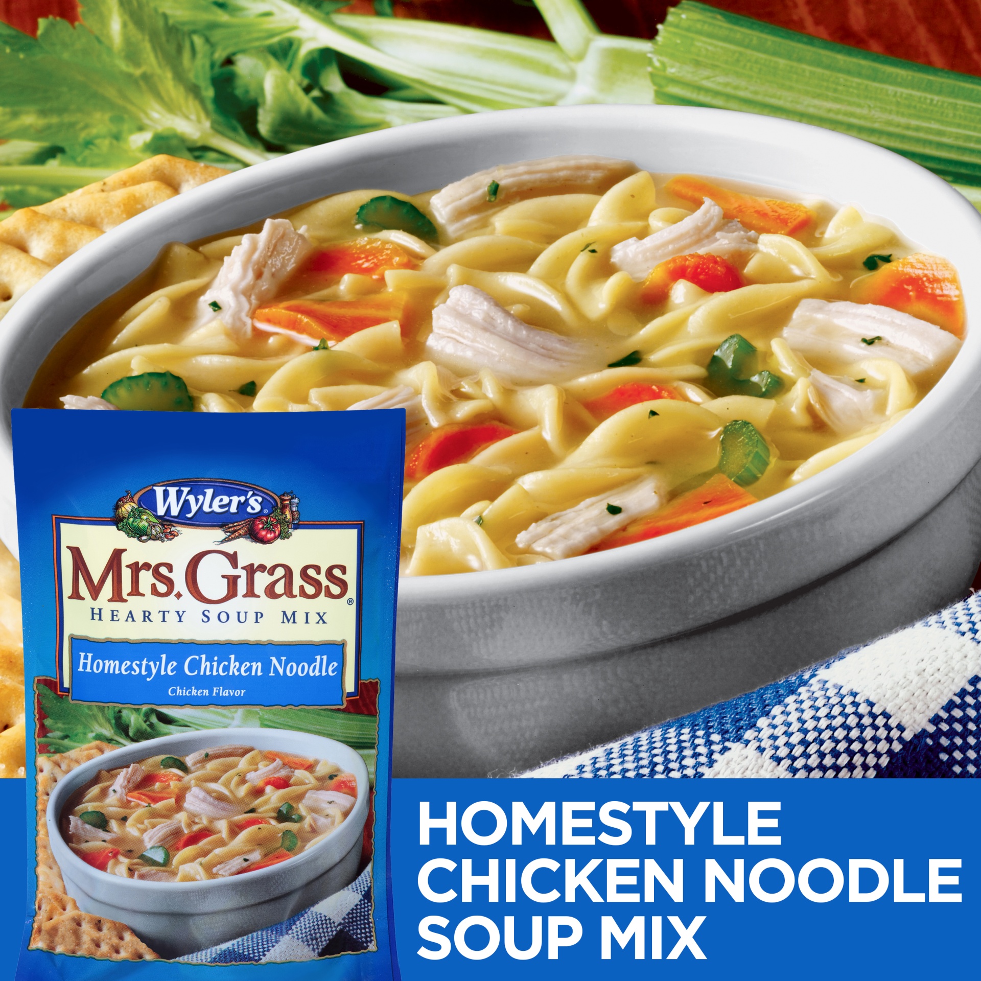 Mrs. Grass Homestyle Chicken Noodle Hearty Soup Mix 5.93 oz | Shipt