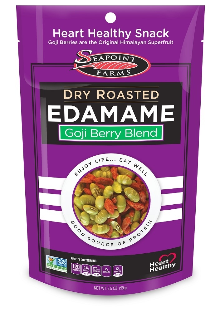 slide 1 of 6, Seapoint Farms Dry Roasted Goji Berry Blend Edamame, 3.5 oz