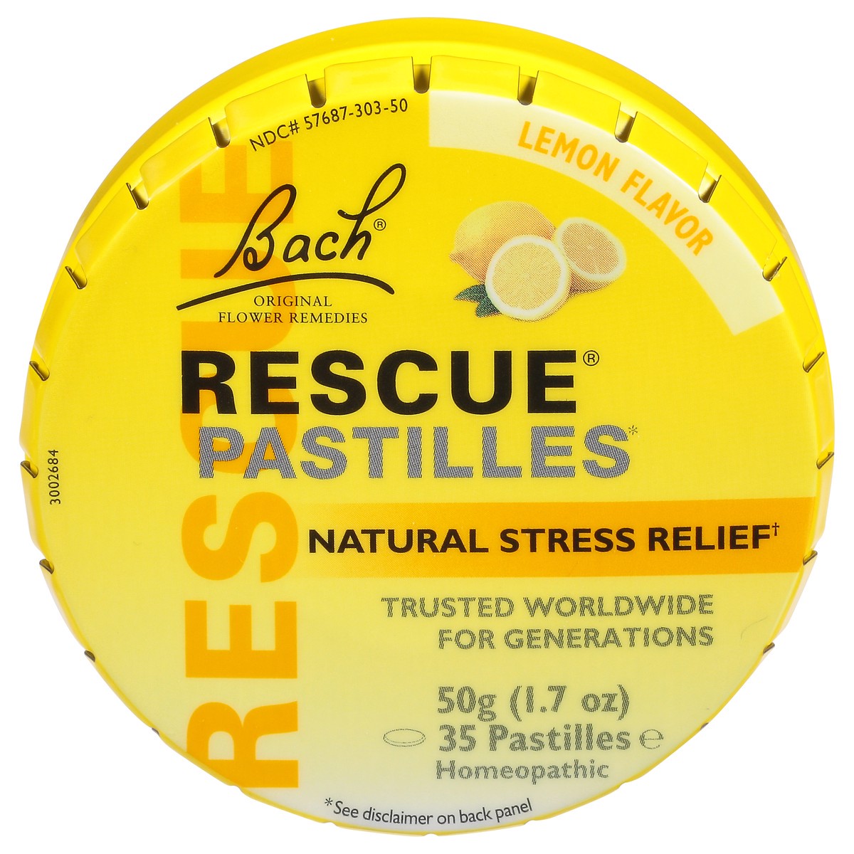 slide 1 of 11, Bach Original Flower Remedies Rescue Lemon Flavor Natural Stress Relief 35 Pastilles, 35 ct