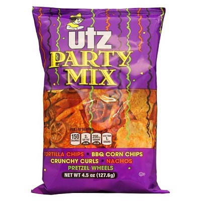 slide 1 of 7, Utz Party Mix Snacks 4.5 oz, 4.5 oz