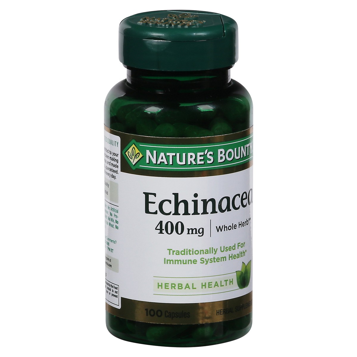 slide 2 of 9, Nature's Bounty 400 mg Echinacea 100 Capsules, 100 ct