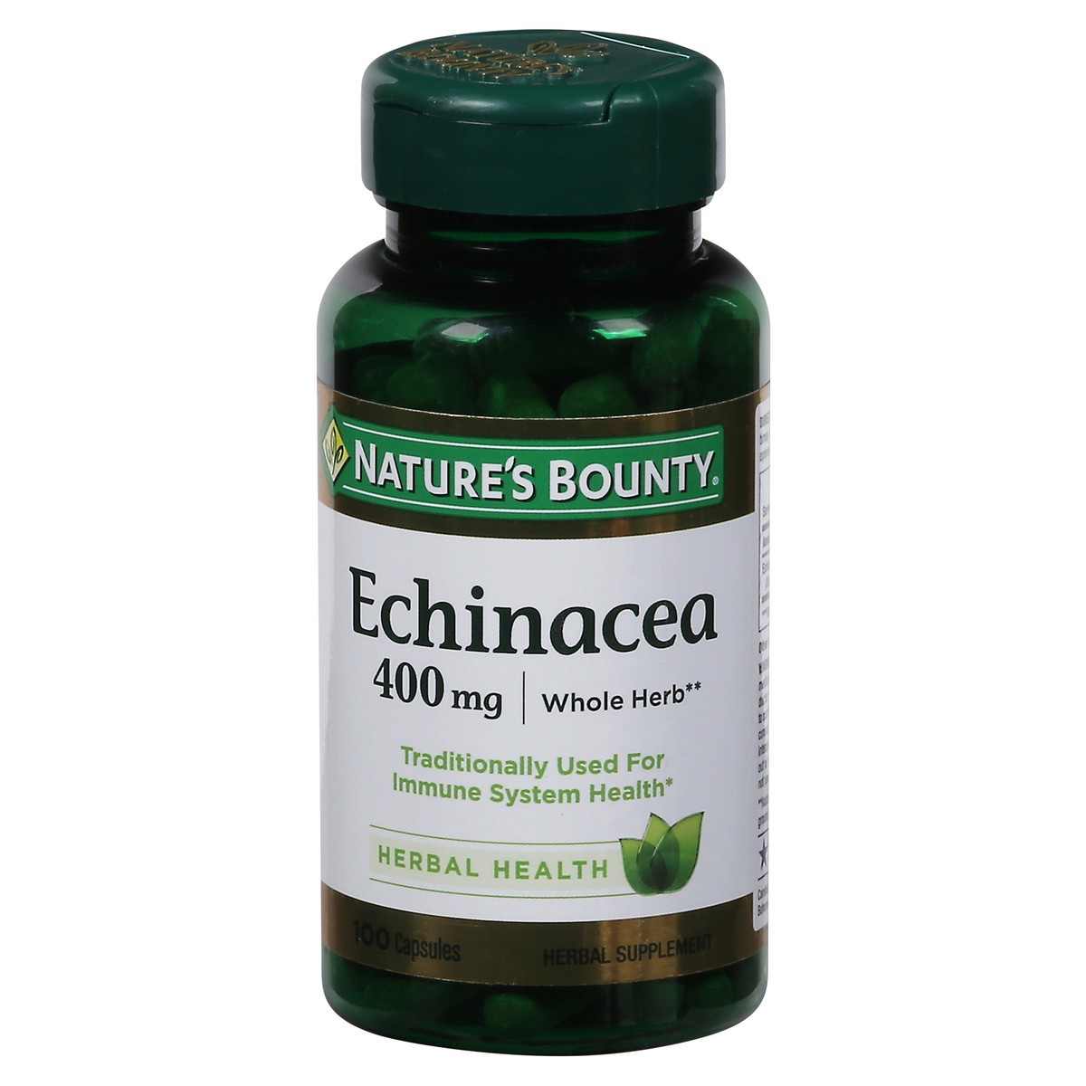 slide 1 of 9, Nature's Bounty 400 mg Echinacea 100 Capsules, 100 ct