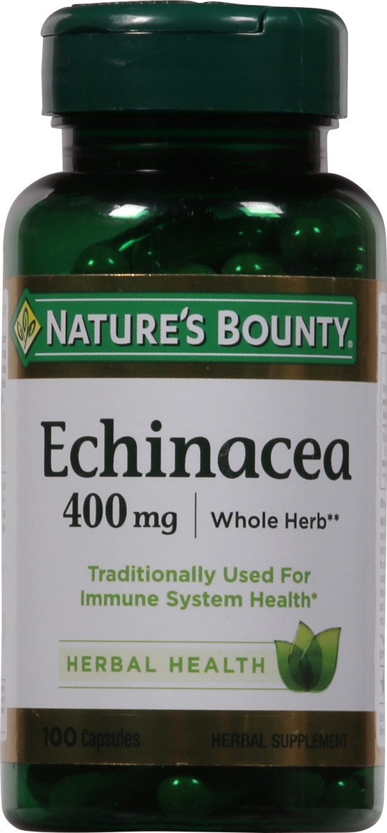 slide 6 of 9, Nature's Bounty 400 mg Echinacea 100 Capsules, 100 ct