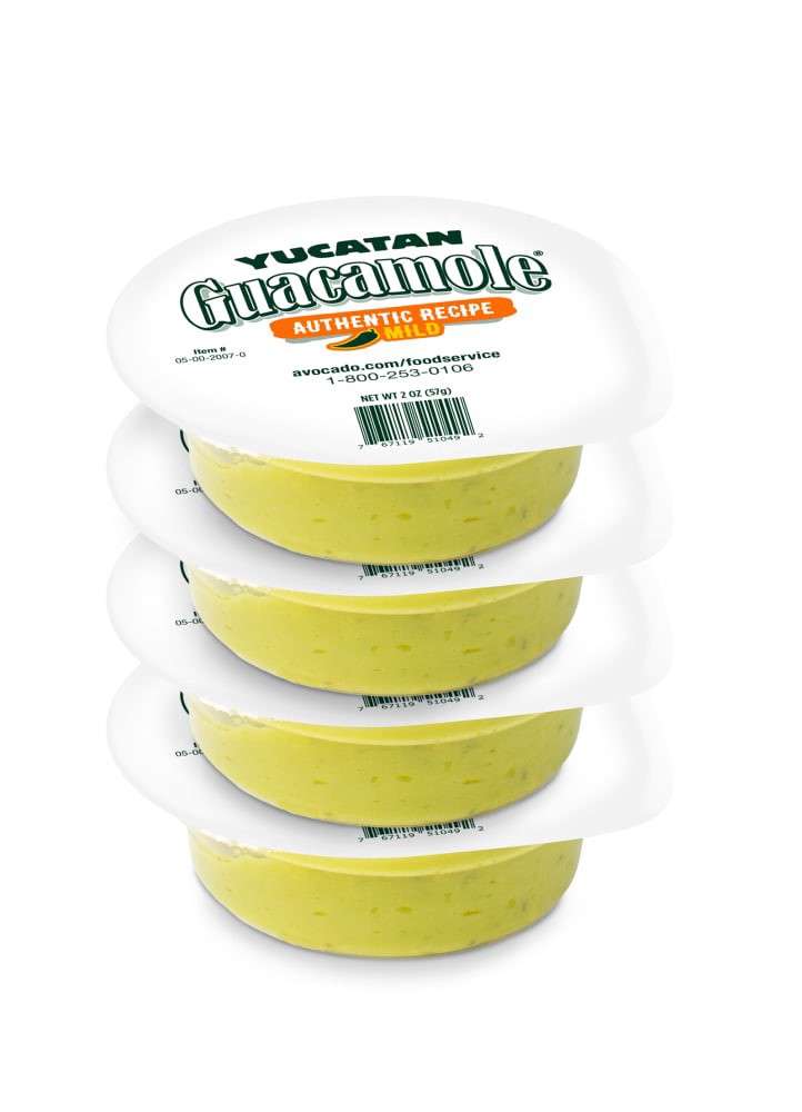 slide 1 of 4, Yucatan Authentic Guacamole Singles, 8 oz