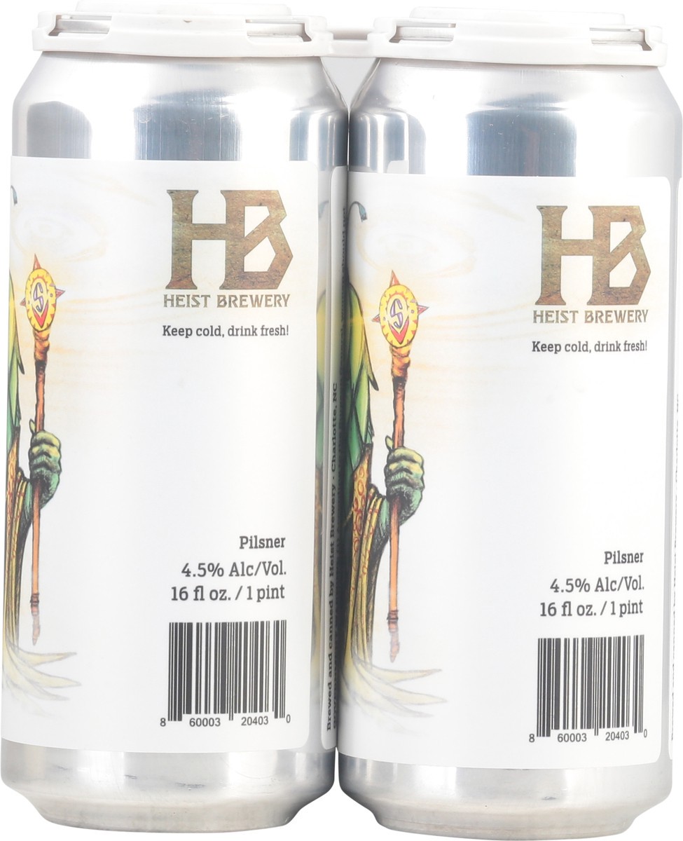 slide 6 of 9, Heist Brewery Pilsner Druid Pils South Beer 4 - 16 fl oz Cans, 64 oz