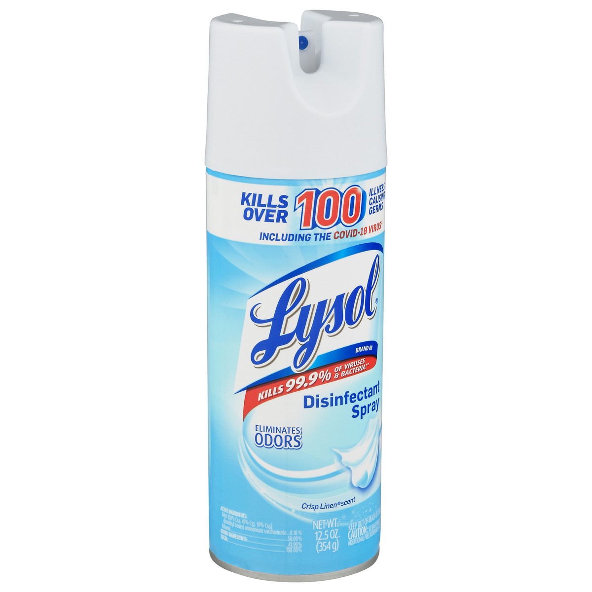slide 2 of 9, Lysol Disinfectant Spray, Sanitizing and Antibacterial Spray, For Disinfecting and Deodorizing, Crisp Linen, 12.5 Fl. Oz, 12.5 oz