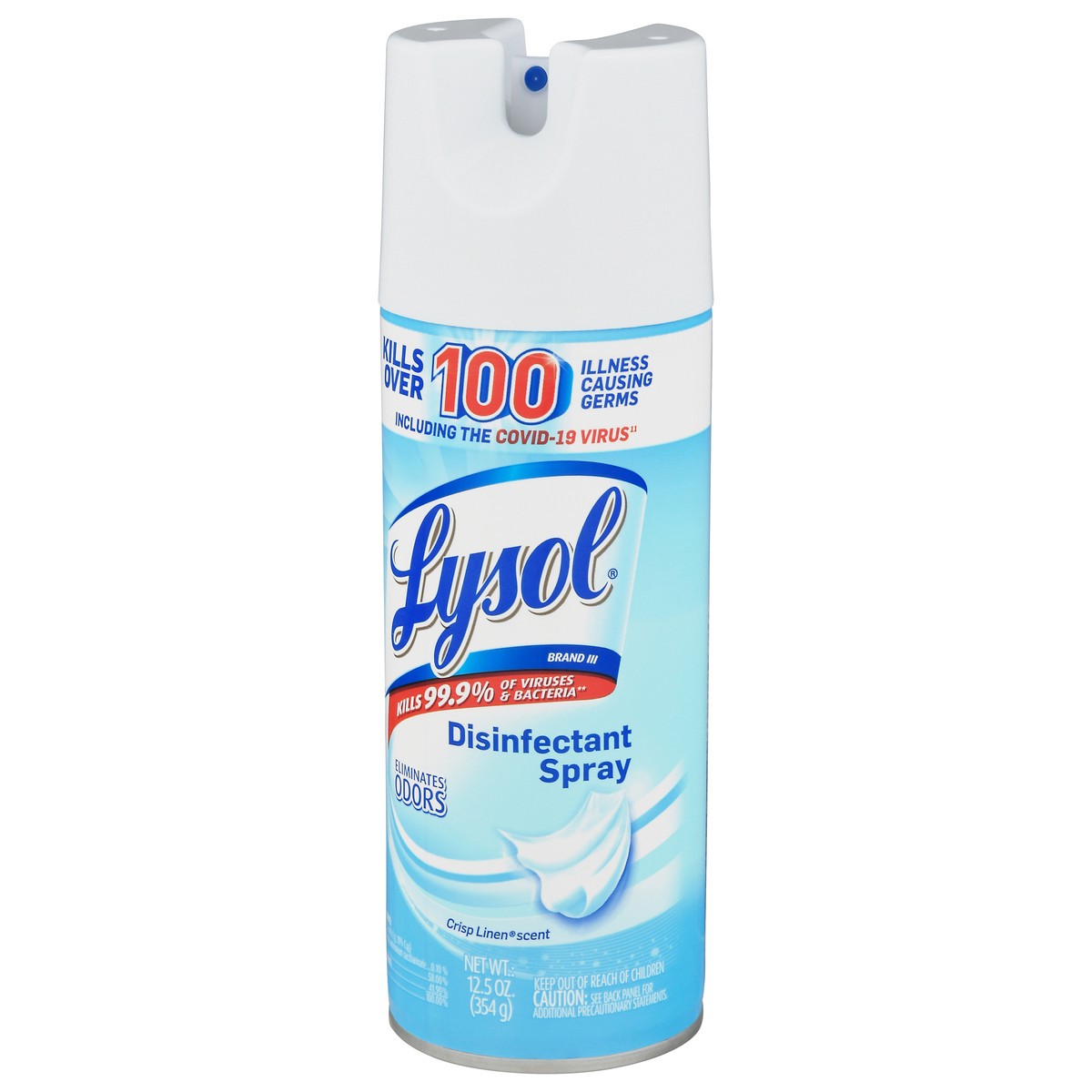 slide 3 of 9, Lysol Disinfectant Spray, Sanitizing and Antibacterial Spray, For Disinfecting and Deodorizing, Crisp Linen, 12.5 Fl. Oz, 12.5 oz